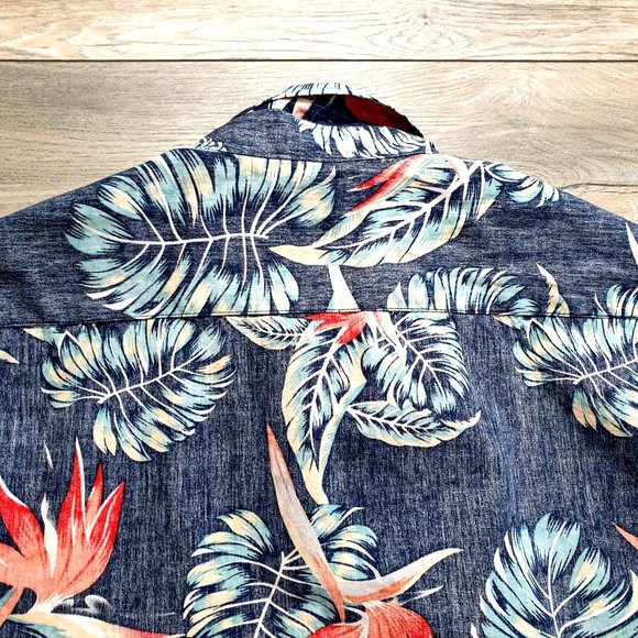 Molokai Surf Co Mens Short Sleeve Shirt Hawaiian Resort Paradise Floral - Picture 8 of 10